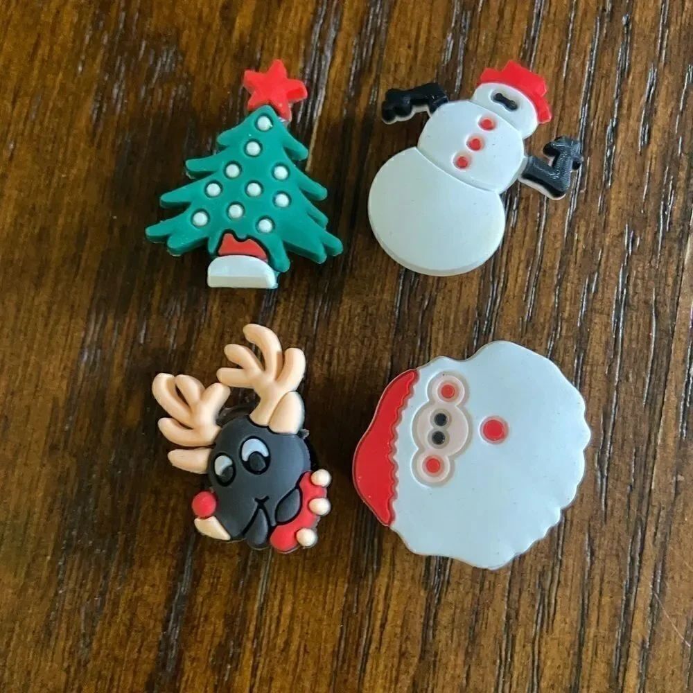 Bundle of 4 Christmas jibbitt charms for crocs